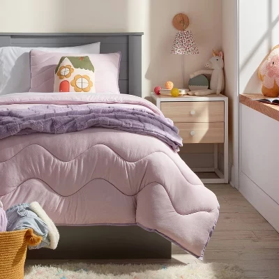 Детский комплект Pillowfort Wave, фиолетовый