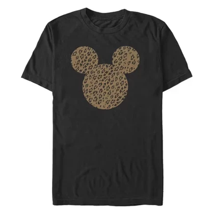 Мужская футболка Mickey Mouse & Friends Cheetah, черная
