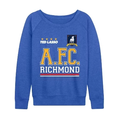 Женский лонгслив Ted Lasso AFC Richmond, синий меланж