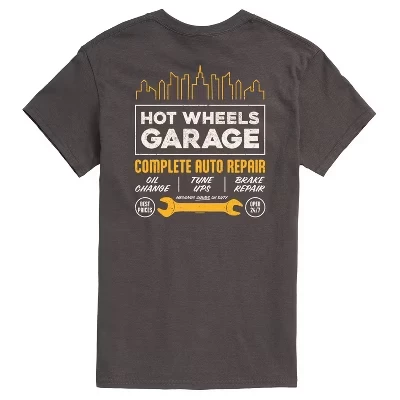 Мужская футболка с коротким рукавом Complete Auto Repair Garage с рисунком древесного угля