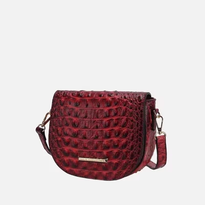 Сумка Amalia Crossbody из веганской кожи с тиснением под крокодила, сумка через плечо от Mia K red