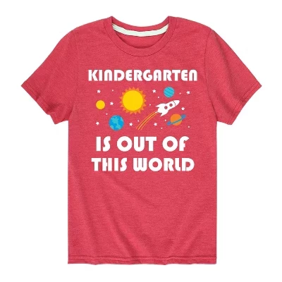 Футболка с рисунком Out Of This World Kindergerten с коротким рукавом