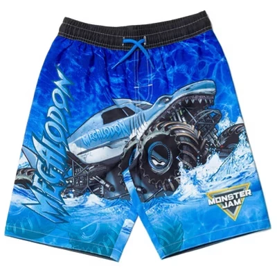 Плавки Grave Digger El Toro Loco Megalodon UPF 50+ Little Kid синего цвета