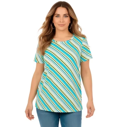 turq diagonal stripe