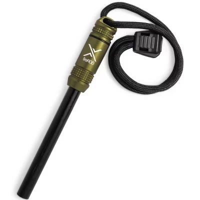 Ферроцериевое огниво Exotac fireROD с капсулой, оливковое