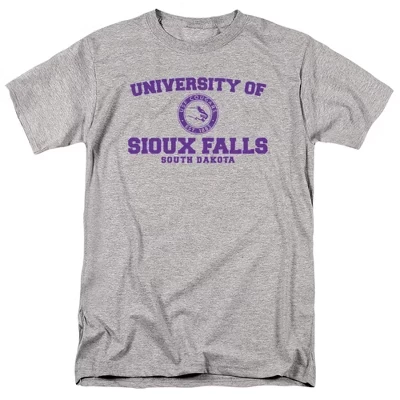 Мужская футболка NCAA Sioux Falls с логотипом, серый меланж