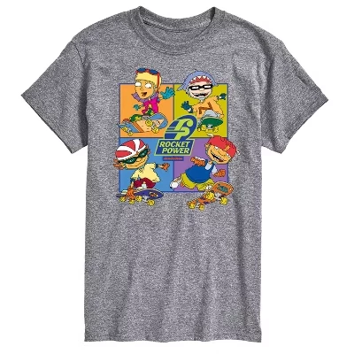 Мужская футболка Rocket Power Otto Regina Sam Maurice для фигуристов с коротким рукавом и графическим рисунком athletic heather