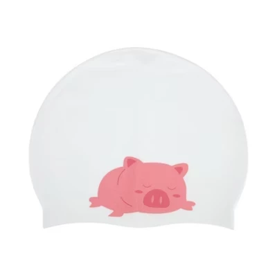 Шапочка для плавания Unique Bargains 20×24 см, белая