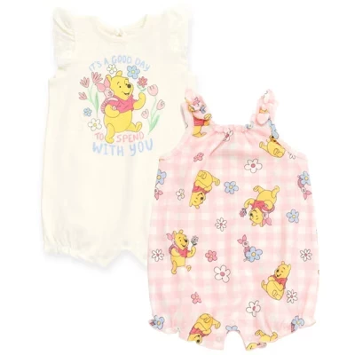 Детские комбинезоны Disney, 2 шт., бело-розовые