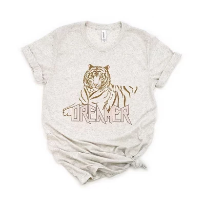 Женская футболка Dreamer Tiger с коротким рукавом и рисунком овсянка