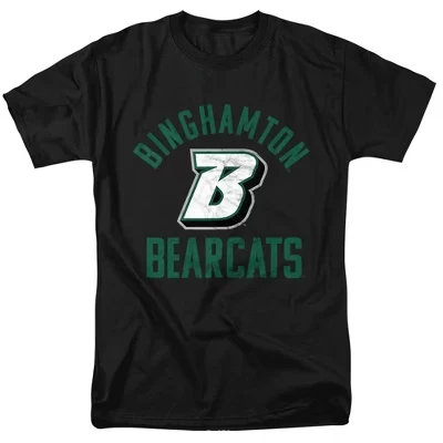 Мужская футболка с официальным логотипом Bearcats от университета Бингемтона, черная