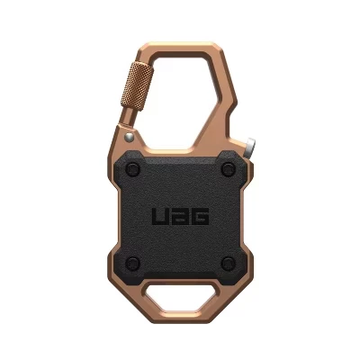 Чехол UAG Monarch для AirTag 1/2 поколения, усиленный с карабином, черный