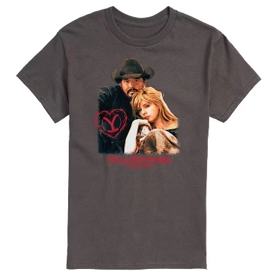 Мужская футболка Rip And Beth Montana Valentine с коротким рукавом и рисунком цвета древесного угля