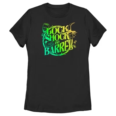 Женская футболка Lock, Shock и Barrel Neon Circle черного цвета