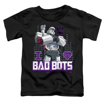 Toddler Boys'  Valentine's Day Megatron I Love Bad Bots T-Shirt black