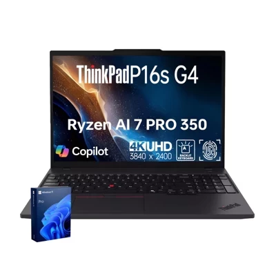 Ноутбук Lenovo ThinkPad P16s Gen 4 16″ OLED сенсорный, Ryzen AI 7 PRO, черный