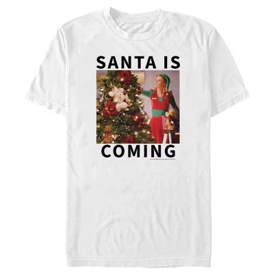 Мужская футболка Jovie Santa Is Coming белого цвета