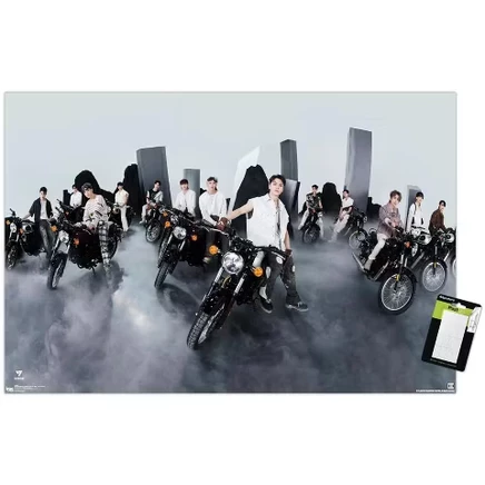 Постер SEVENTEEN Pioneer 37×57 см, белые держатели