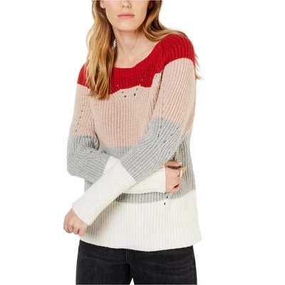 Женский свитер Lucky Brand ажурной вязки, разноцветный