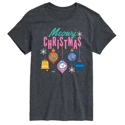 Мужская футболка Aristocats Meowy Christmas, графитовая