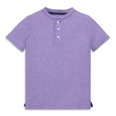 Детская футболка Henley с зачесом ирис