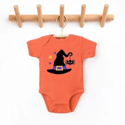 Боди The Juniper Shop Ведьма и паук, оранжевое