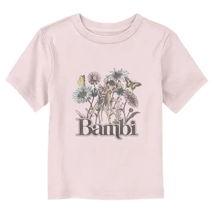 Футболка для мальчиков Bambi Floral Sketch, серый меланж