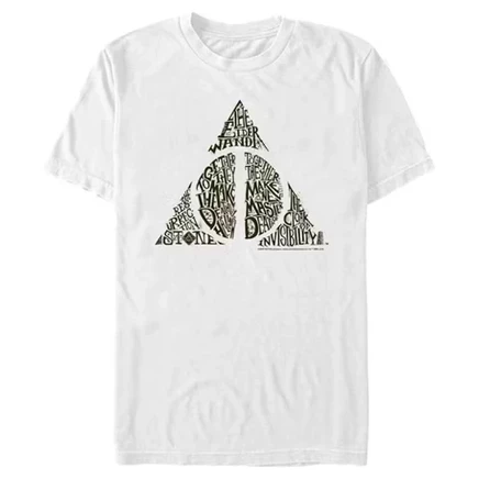 Мужская футболка Deathly Hallows Secrets белого цвета