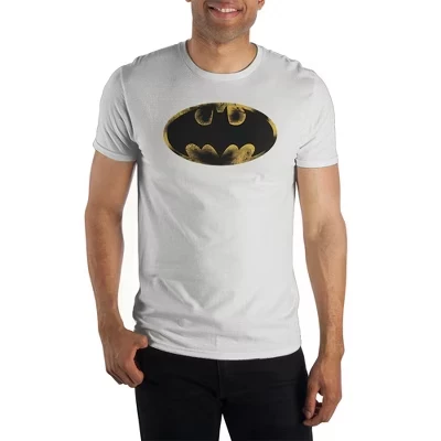 Мужская футболка Batman с принтом, белая