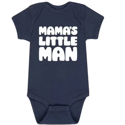Мамин человечек Baby Graphic One Piece синего цвета