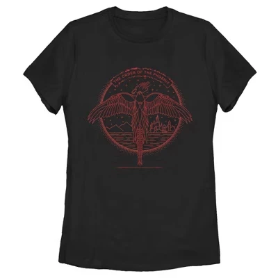 Женская футболка Harry Potter «Order of the Phoenix», черная