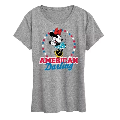 Женская футболка Disney American Darling Minnie, серая