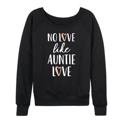 Женская рубашка Auntie Love из легкого французского махрового полотна с широким вырезом и длинным рукавом, черная с графическим рисунком.