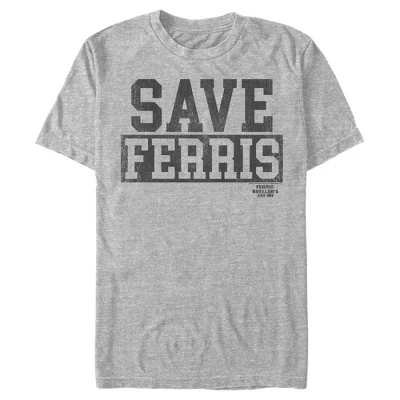 Мужская футболка Athletic heather с надписью Save Text от Distressed