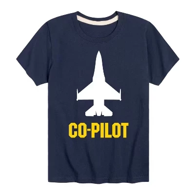 Футболка Pilot Co с коротким рукавом и рисунком темно-синего цвета