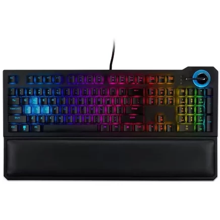 Игровая клавиатура Predator Aethon 700: N-образная клавиатура с подсветкой RGB, Магнитная подставка для запястья, Алюминиевая верхняя панель | USB-кабель - GP.KBD11.01N