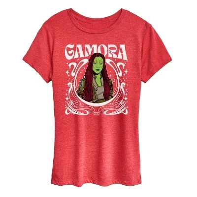 Женская футболка Guardians of the Galaxy Gamora в стиле модерн с коротким рукавом и графическим принтом