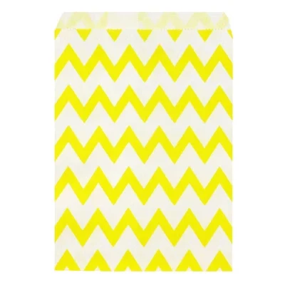 Пакеты для подарков Wrapables Chevron, 25 шт., желтые