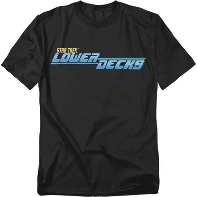 Мужская футболка с логотипом Lower Decks черного цвета