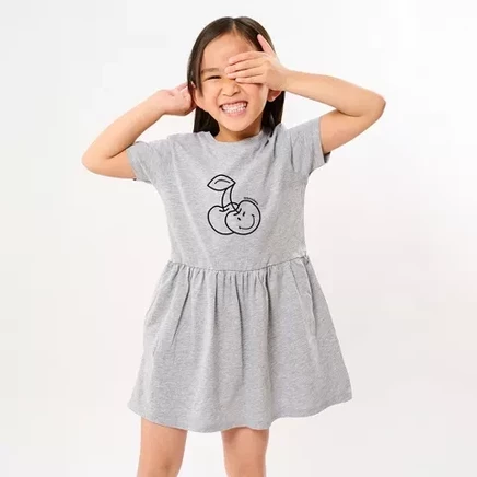 Детское платье The Juniper Shop SmileyWorld, серое меланжевое