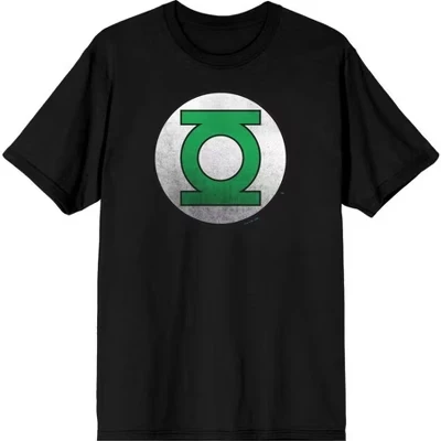Мужская футболка Green Lantern с логотипом, черная