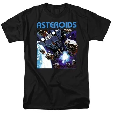 Мужская футболка Atari 2600 Asteroids, черная