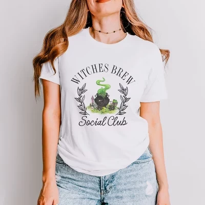 Футболка Witches Brew Social Club с коротким рукавом белого цвета