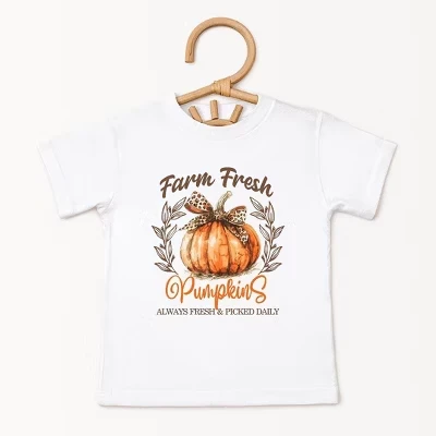 Молодежная футболка с коротким рукавом Coquette Farm из свежей тыквы белого цвета