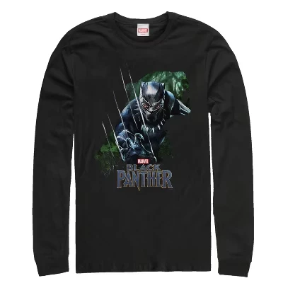 Мужской лонгслив Marvel Black Panther, черный