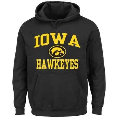 Мужское худи NCAA Iowa Hawkeyes Big & Tall, флисовое
