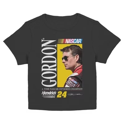 Женская футболка чемпиона серии Jeff Gordon Cup Series среди юниоров черная