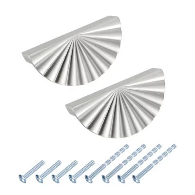 Выдвижные ручки выдвижного ящика комода Zina Alloy Half Moon из сплава Zina 2 шт серебристый