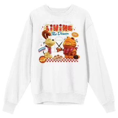 Толстовка Garfield «Жизнь — мечта», белая