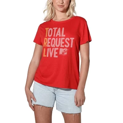 Women's   Total Request Live Loose T-Shirt red